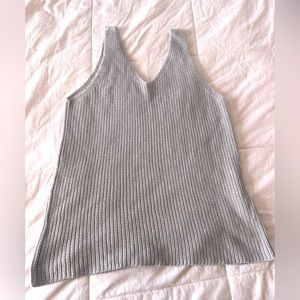 Gray sweater tank